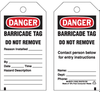 Barricade Tag - 132422 - Brady Corporation