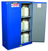 Justrite Chemcor 45 gal Blue Hazardous Material Storage Cabinet - 43 in Width - 65 in Height - 697841-15470 - 697841-15470 - R. S. Hughes Company, Inc.