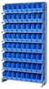 Sloped Rack, 8Shelves, 64Bins, Blue; Shelving Unit Type Quantum Storage - 44AC6537 - Newark, An Avnet Company