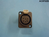XLR Jack, 5-Pin Panel, (Black) - AC5FDZB - Visual Sound, Inc.