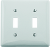 Wall Plate, 2 Gang, White; Accessory Type Hubbell Wiring Devices - 17M7025 - Newark, An Avnet Company