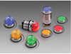 Indicator; Blue; 1200; 1 in.; 24 VDC; 32 mA; Panel; Nickel Plated Brass; -30 de - 70082253 - Allied Electronics, Inc.