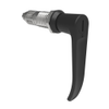 Quarter-Turn Cam Latch, Slotted Tool Access, L-Handle, Without Cam, Sealed, Zinc Alloy, Powder Coat, Black - E5-9A-1005-UU2 - Southco