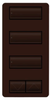 Master Control Switch - RKD-H3BSRL-BR-E - Lutron Electronics Co., Inc.