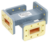 50 dB WR-112 Waveguide Crossguide Coupler with CPR-112G Flange from 7.05 GHz to 10 GHz in Copper Alloy - FMWCP1070 - Fairview Microwave Inc.