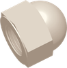 1/4-18 FNPT Commercial Grade Dome Nut, Natural -- AP031251CN - Image