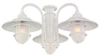3 Light Kit - (Damp Rated) White - MC89WH-L - Monte Carlo Fan Company