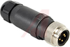 Mini-Change Field Attachable, Male Connector, 4 Pole, Cable Range: .20-.45 - 70069101 - Allied Electronics, Inc.