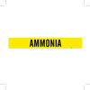 Brady B-946 Black on Yellow Vinyl Self-Adhesive Pipe Marker - 2 1/4 in Height - 2 in Character Height - 14 in Length - Printed Msg = AMMONIA - 7014-1 - 754476-79005 - R. S. Hughes Company, Inc.