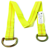 3M 4550-6 Yellow Polyester Webbing Cross-Arm Strap - Double D-Ring - 2 in Width - 6 ft Length - 078371-00063 -- 078371-00063 - Image