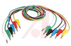 LEAD SET, STACKING BANANA PLUGS, 100CM,COLORS - 70156555 - Allied Electronics, Inc.