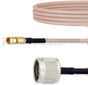 N Male to SSMC Plug Cable RG316 Coax in 6 Inch - FMCA1474-6 - Fairview Microwave Inc.