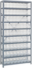 Open Shelving, 10Shelves, 72Bins, Clear; Shelving Unit Type Quantum Storage - 42AC9122 - Newark, An Avnet Company