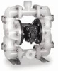 PB 1/4,TT3PP. - Sandpiper Air-Powered Double-Diaphragm PP Pump, PTFE; 4 GPM -- GO-74000-72