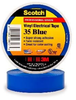 3M Scotch 35-BLUE-3/4 Blue Insulating Tape - 3/4 in Width x 66 ft Length - 7 mil Thick - Electrically Insulating - 10836 - 054007-10836 - R. S. Hughes Company, Inc.