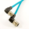 OBSOLETE - Alpha Connect Ethernet Cordset - M12 Male 90 Deg to M12 Male 90 Deg - 24AWG 2 Poles - DW04DW117 - Teal - 10M (32.8ft) - ALPDW04DW117-TL359 - Lapp Tannehill