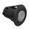 Point Coat Hook, Snap-in, Oval Perpendicular Black Flange, Satin Hook - MP-07-112-52-1 - Southco
