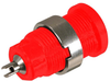 Conn, Banana, Jack, 25A, Solder, Red; Gender Cal Test Electronics - 52AC2746 - Newark, An Avnet Company