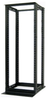 36U 4 Post BLACK Aluminum Relay/Open Rack - CLM-2252-36B - Huntec, Inc.