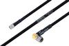 MIL-DTL-17 SMA Male to SMA Male Right Angle Cable 12 Inch Length Using M17/84-RG223 Coax - PE3M0052-12 - Pasternack