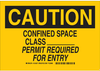 Confined Space Sign - 124265 - Brady Corporation
