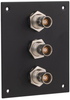 3 JACK PANEL INSERT BULKHEAD REAR MOUNT TRB 4 LUG NON ISOLATED - REF00162 - MilesTek Corporation