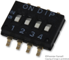 Switch, Dip, 4 Position, Spst, Top Tape Sealed; No. Of Circuits Multicomp Pro - 11N5425 - Newark, An Avnet Company
