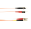 30m (98.4ft) STLC OR OM4 MM Fiber Patch Cable INDR Zip OFNR - FOCMRM4-030M-STLC-OR - Black Box