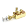 Cole Hersee M-532 Brass Marine Push-Pull Switch, 3-Position, Off - On (B, R&A) -On (B, R &H) -- 44045 - Image