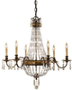 Light Single Tier Chandelier - F2461/6OBZ/BRB - Murray Feiss Lighting
