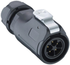Quicklock Plug, Ip67, Size 20, Straight, Plastic Housing And Solder Terminals Rohs Compliant Lumberg - 23AH4060 - Newark, An Avnet Company