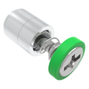 Captive Screw, 6-32 Thread, Press-in, Phillips/Slot Combination, Smooth Green Knob - 52-2A-51-4-014 - Southco