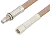 SMC Plug to SMC Jack Bulkhead Cable 72 Inch Length Using RG400 Coax - PE34498-72 - Pasternack