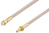 Snap-On MMBX Plug to SSMB Jack Bulkhead Cable 100 cm Length Using RG316 Coax - PE3W07532-100CM - Pasternack