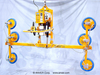 Six Pad Electric Powered Vacuum Lifter with Powered Tilt - ET150M6-86-2/44 - ANVER Corporation