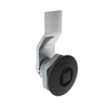 Quarter-Turn Cam Latch, 8 mm Square, 6mm  Grip, Sealed, Zinc Alloy, Powder Coat, Black - E5-1-055-041 - Southco