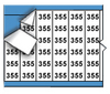 Solid Numbers Wire Marker Card - WM-355-PK - Brady Corporation