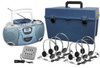 Listening Center, 6 Station, CD Boom Box, Personal Headphones w/ Volume - HMC/CD385/HA2V - Visual Sound, Inc.