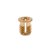 E-Z Press™ Threaded Insert for Plastic - Flanged - Brass - 8-32 -- 260-008-BR - Image