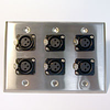 HAVE 3Gang Stainless Wallplate 6BG XLRF - HAVWP3002XLRFBG6 - HAVE, Inc.