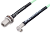 SMA Male Right Angle to N Female Bulkhead Low Loss Cable 48 Inch Length Using PE-P142LL Coax, RoHS - PE3C2985-48 - Pasternack