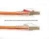 7FT Orange CAT6 250MHz Patch Cable F/UTP CM Locking Snagless - C6PC70S-OR-07 - Black Box