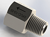 Check Valves, Ball Type - NPT Connection; NPT Nipple, NPT Adapter -- DFLC-0-SS - Image