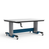 Elevatek Workbench Centered (Mobile), Crank, Plastic Laminated (60