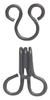 Hooks Only Size 1 - Black - HE10BK - Cleaner's Supply, Inc.