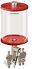 Red Color Key, Clear View Multiple Feed Electro Lubricator, 1/2 gal Pyrex Reservoir, 3 Feeds, 1/4” OD Tube Outlets, 24VDC - B5162-064PB03024D1RW - Oil-Rite Corp.