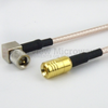 RA 10-32 Male (Plug) to SMB Plug (Male) Cable RG316 Coax Up To 2 GHz in 24 Inch - FMC1416315-24 - Fairview Microwave Inc.