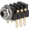 Socket, solder terminal, screened, 3.5 mm, 3-pole, straight, UK-Connector - 4802.2300 - SCHURTER Inc