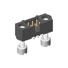 3+3 Pos. Male DIL Vertical SMT Conn. Jackscrews - M80-5S10642MH - Harwin Plc