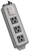 Waber-by-Tripp Lite 3-Outlet Industrial Power Strip, 9 ft. Cord, NEMA 5-15P Plug, Switch Guard - 3SP9 - Tripp Lite by Eaton